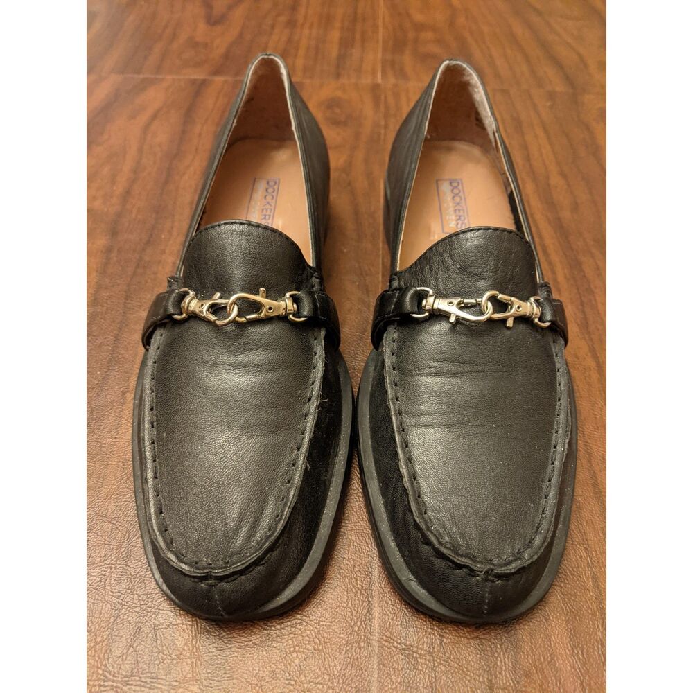 Dockers Women's Size 9M Black Leather Loafers